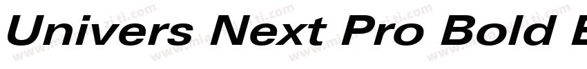 Univers Next Pro Bold Extended字体转换